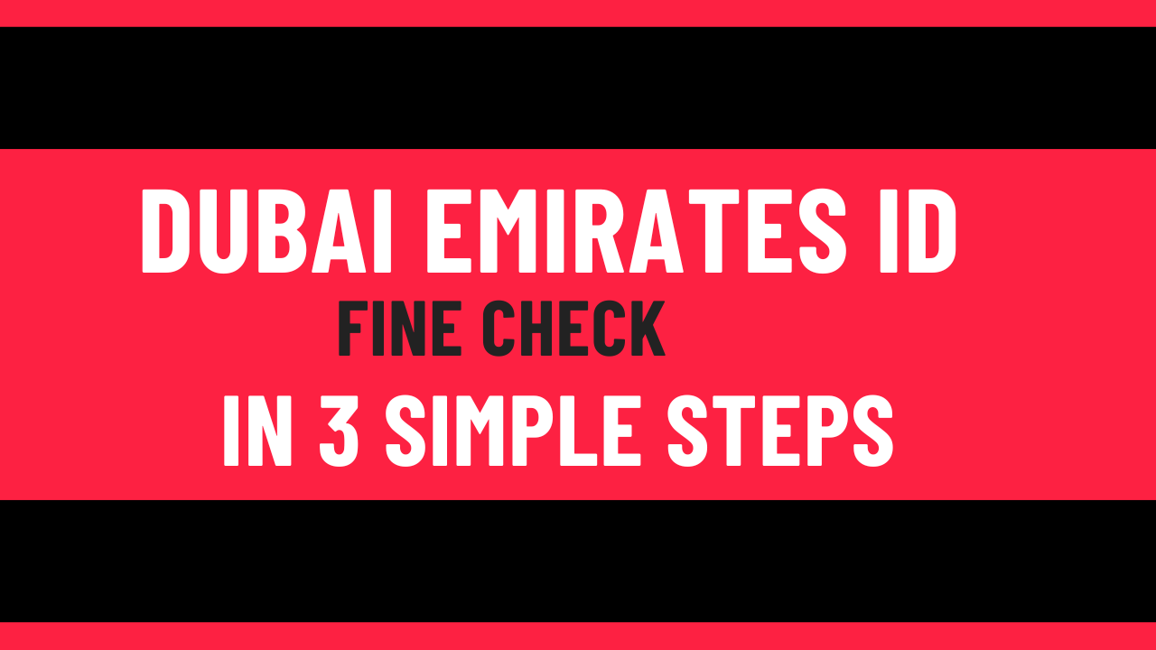 You are currently viewing Dubai Emirates ID Fine Check in 3 Simple Steps