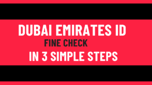 Read more about the article Dubai Emirates ID Fine Check in 3 Simple Steps